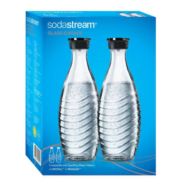 SodaStream glazen karaffen twinpack