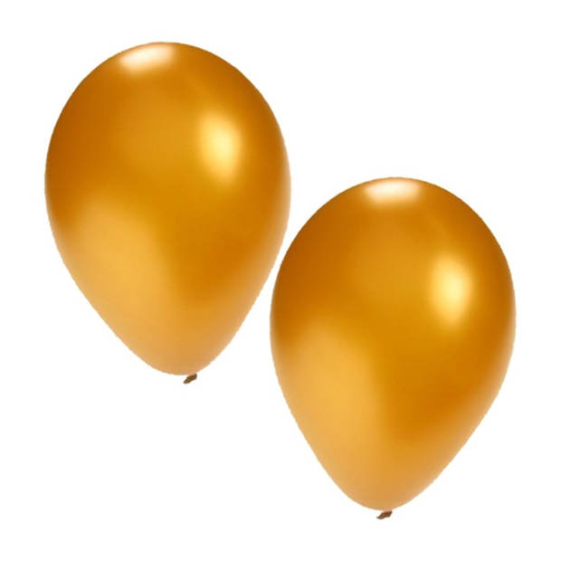 25x Gouden ballonnen 27 cm - Ballonnen