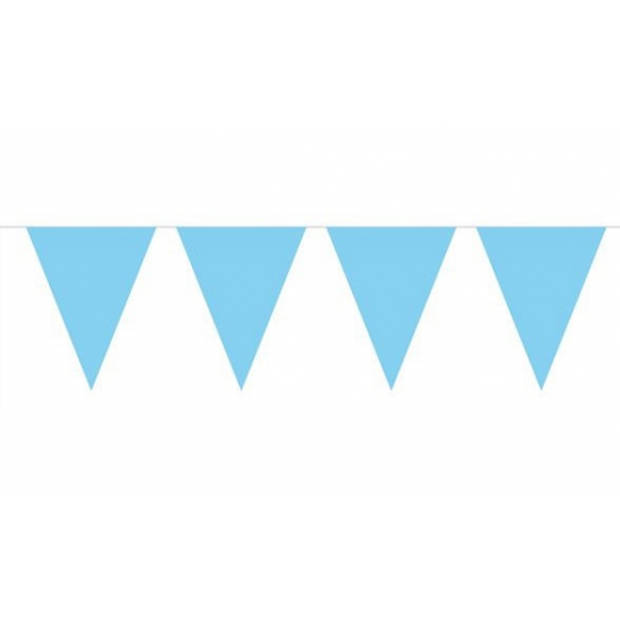 Geboorte jongen slingers baby blauw 10 meter - Vlaggenlijnen