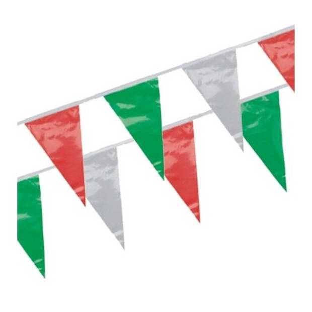 3x Italie vlaggenlijnen 4 meter - Vlaggenlijnen