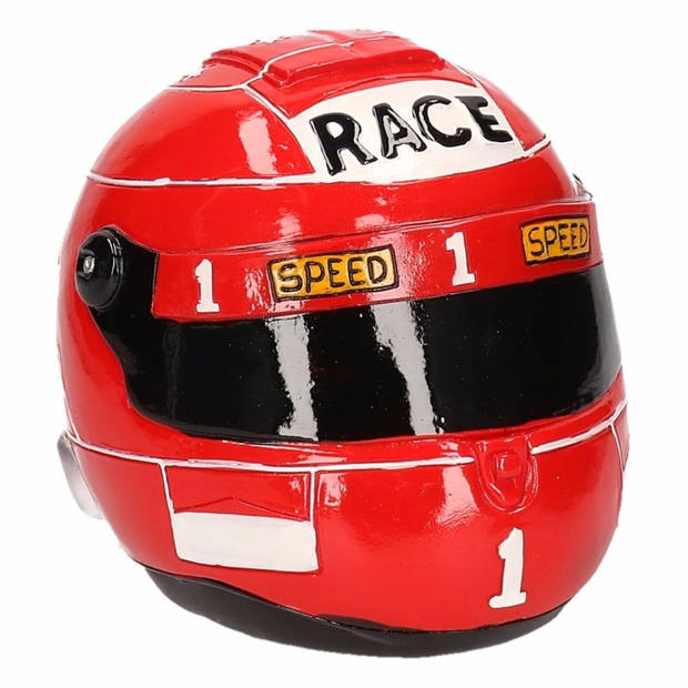 Rode race helm spaarpot - Spaarpotten