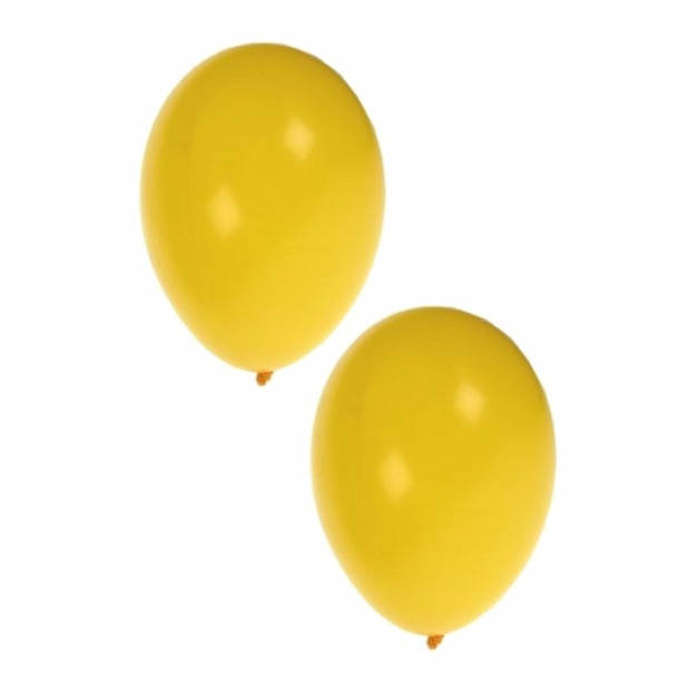 Fan ballonnen geel/zwart/groen 30 stuks - Ballonnen