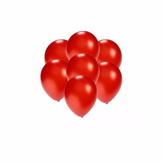 Party ballonnen - klein formaat - rood - 100x - 13 cm - feestartikelen/versiering - Ballonnen