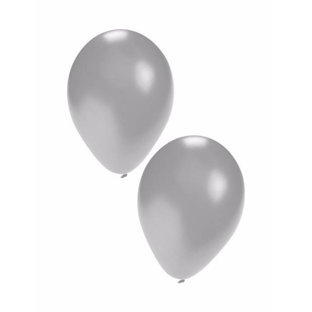 50 ballonnen zilver - Ballonnen