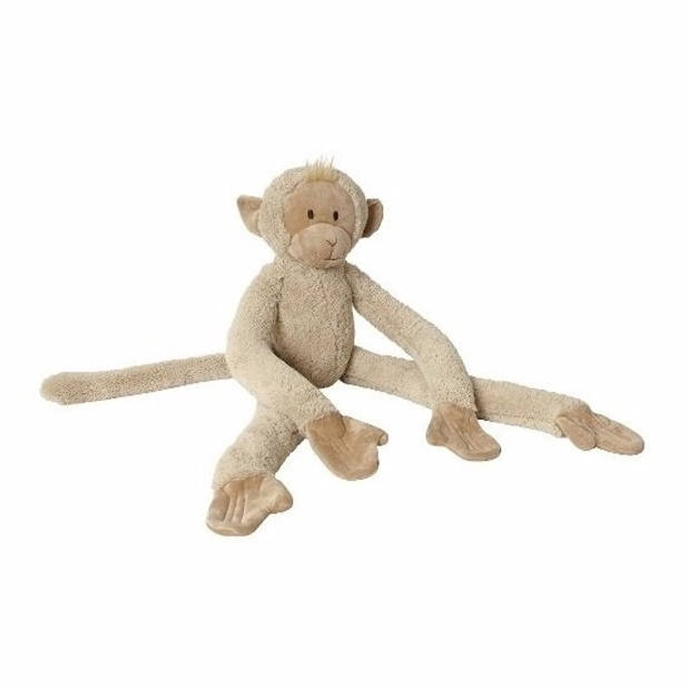 Happy Horse aapje knuffel beige 45 cm - Knuffels apen - knuffeldieren