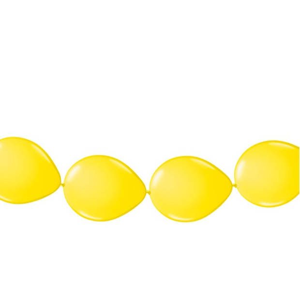Ballonnen verjaardag feest slinger geel 3 meter - Ballonnen