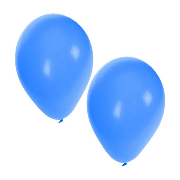 15x stuks Blauwe party ballonnen 27 cm - Ballonnen