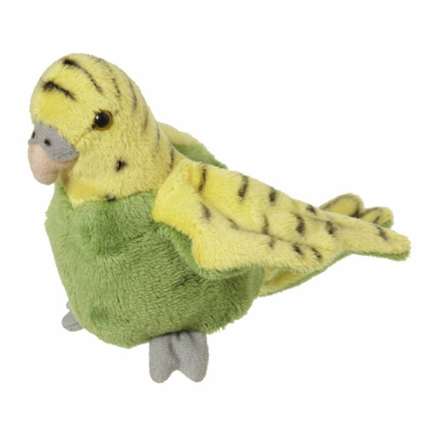 Knuffeldier Grasparkiet 16 cm - Vogel knuffels