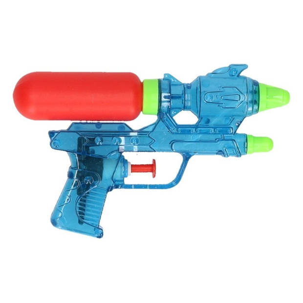 Voordelig waterpistool blauw 18 cm - Waterpistolen