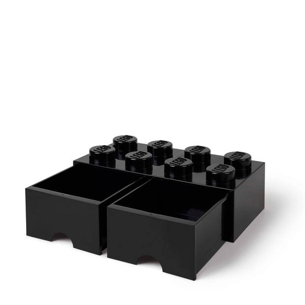 LEGO Brick 8 opberglade - zwart