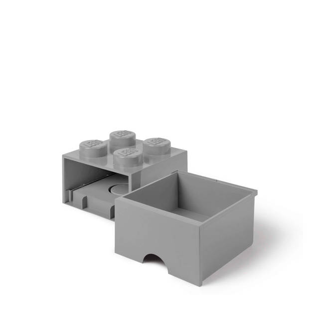 LEGO Brick 4 opberglade - medium stone grey