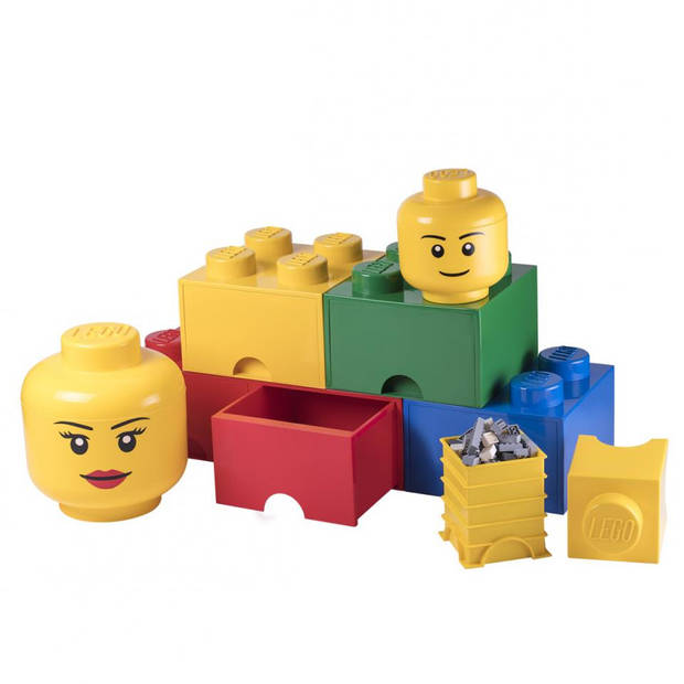 LEGO Iconic Boy groot opbergbox - geel