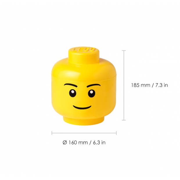 LEGO Iconic Boy klein opbergbox - geel