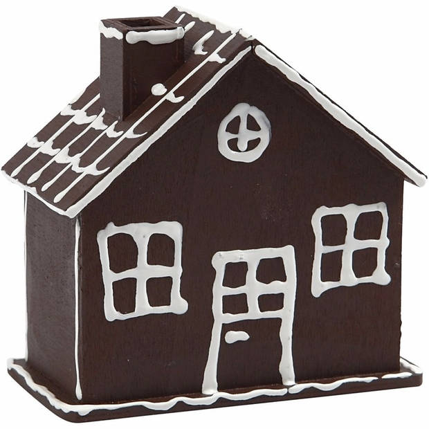 Beschilderbare hobby/knutsel spaarpot houten huisje 10 cm - Spaarpotten