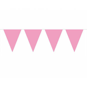 3x 10 meter vlaggenlijn baby pink - Vlaggenlijnen