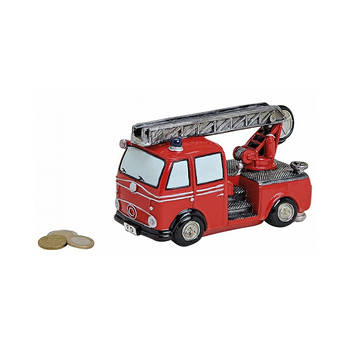 Brandweerauto spaarpot 16 cm - Spaarpotten
