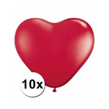 10x Hart ballonnen rood - Ballonnen