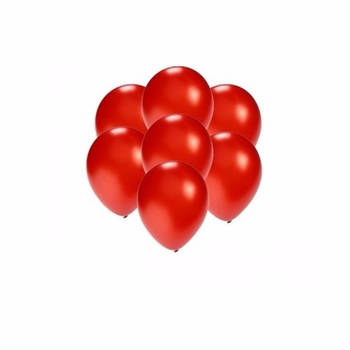 Party ballonnen - klein formaat - rood - 100x - 13 cm - feestartikelen/versiering - Ballonnen