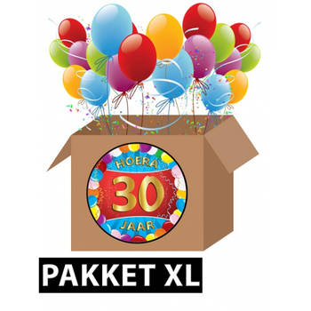 30 jaar feestartikelen pakket XL - Feestpakketten