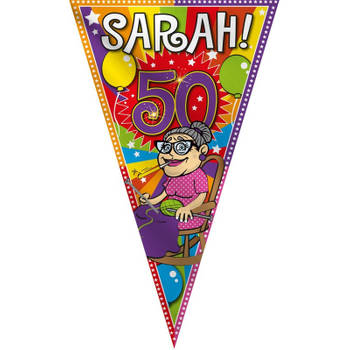 Grote Sarah 50 jaar vlag - Feestbanieren