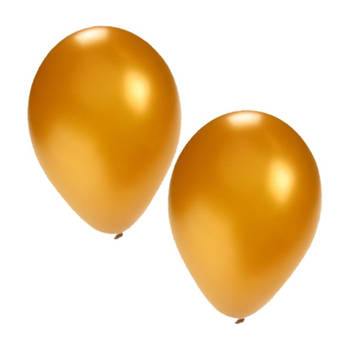 Gouden ballonnen 15x stuks - Ballonnen