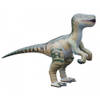 Opblaas Velociraptor dino bruin 130 cm - Opblaasfiguren