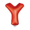 Folie ballon letter ballon Y rood 41 cm - Ballonnen