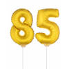 Folie ballonnen cijfer 85 goud 41 cm - Ballonnen