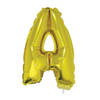 Folie ballon letter ballon A goud 41 cm - Ballonnen