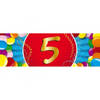 10x 5 Jaar leeftijd stickers verjaardag versiering - Feeststickers
