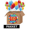 50 jaar feestartikelen pakket - Feestpakketten