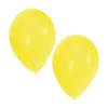 15x stuks Gele party ballonnen 27 cm - Ballonnen