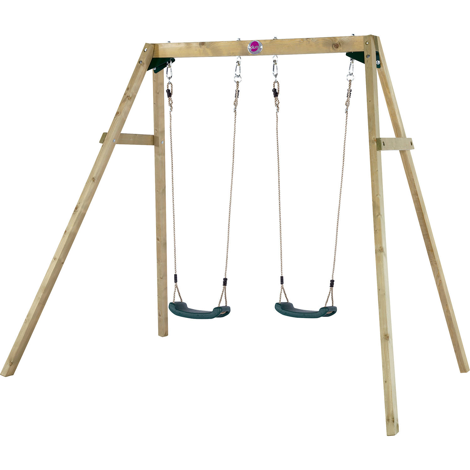 Plum Wooden Double swing set SET