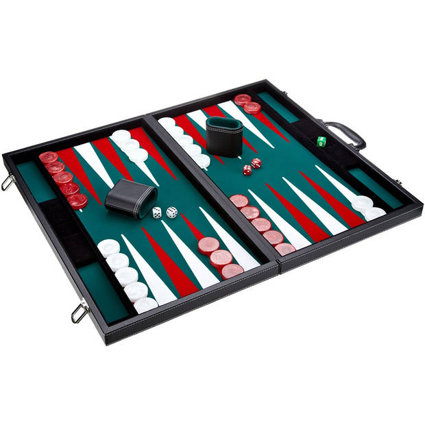 Philos Backgammon groen tournament 54x32cm