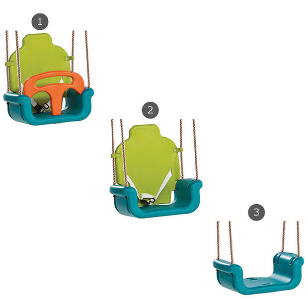 KBT baby schommelzitje groeimodel groen/oranje