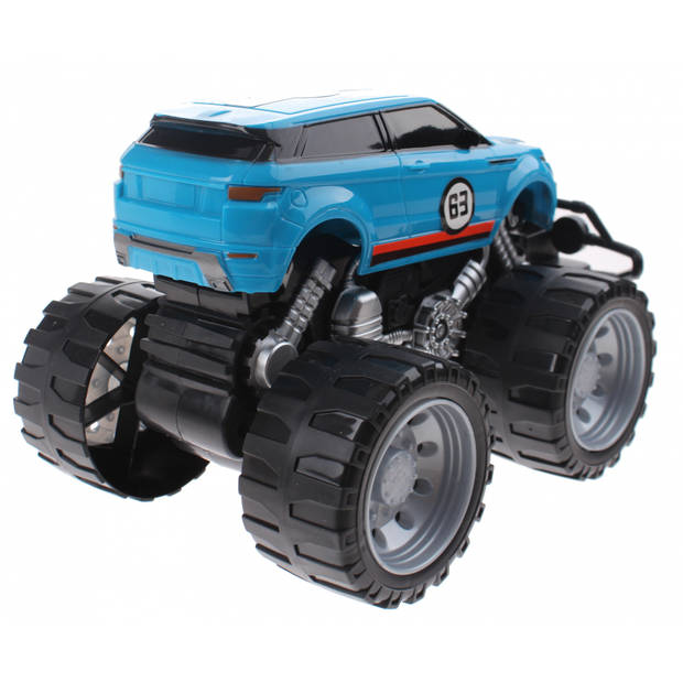 Johntoy Monstertruck Infinite Power friction 18 cm blauw