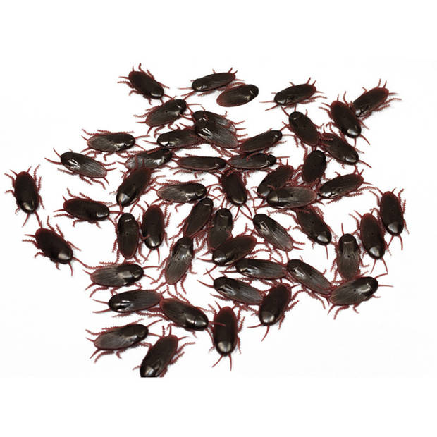 Fopartikelen Nep kakkerlakken 5x stuks - Feestdecoratievoorwerp