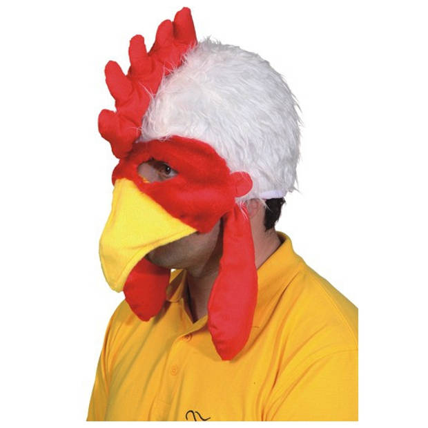 Haan carnaval/verkleed dieren masker voor volwassenen - Verkleedmaskers