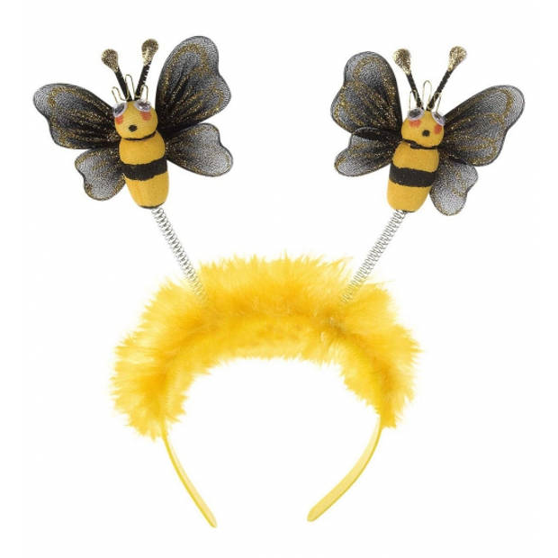 Bijen diadeem/haarband voor volwassenen - Verkleedhoofddeksels