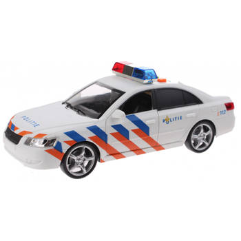 Toi-Toys Politiewagen met licht en geluid 24 cm wit