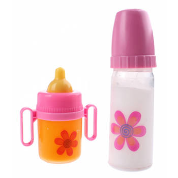 Johntoy Baby Rose magische drinkflessen 2 stuks