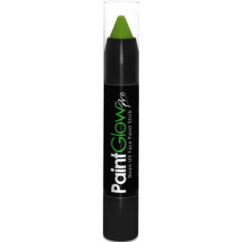 Face paint stick - neon groen - UV/blacklight - 3,5 gram - schmink/make-up stift/potlood - Schmink