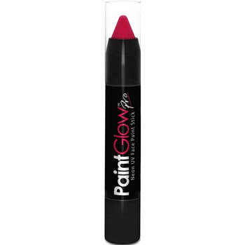 Face paint stick - neon roze - UV/blacklight - 3,5 gram - schmink/make-up stift/potlood - Schmink