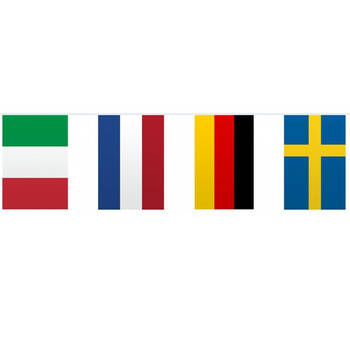 Vlaggetjeslijn Europa 10 meter - Vlaggenlijnen