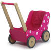 Simply for Kids Poppenwagen roze stip 60x32x55 cm