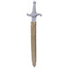 Lange ridder zwaarden zilver 60 cm volwassenen - Verkleedattributen