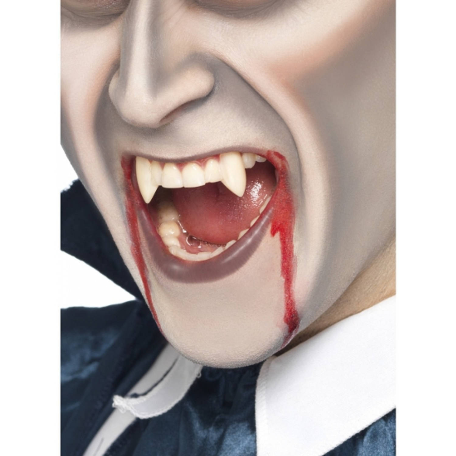 Halloween Vampier/dracula hoektanden voor - Verkleedattributen Blokker