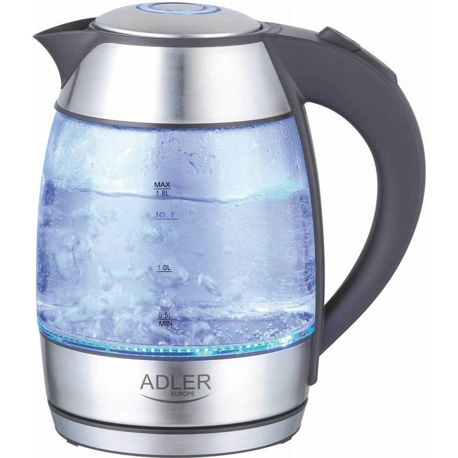 Adler waterkoker met led licht 1,8 ltr ad1246