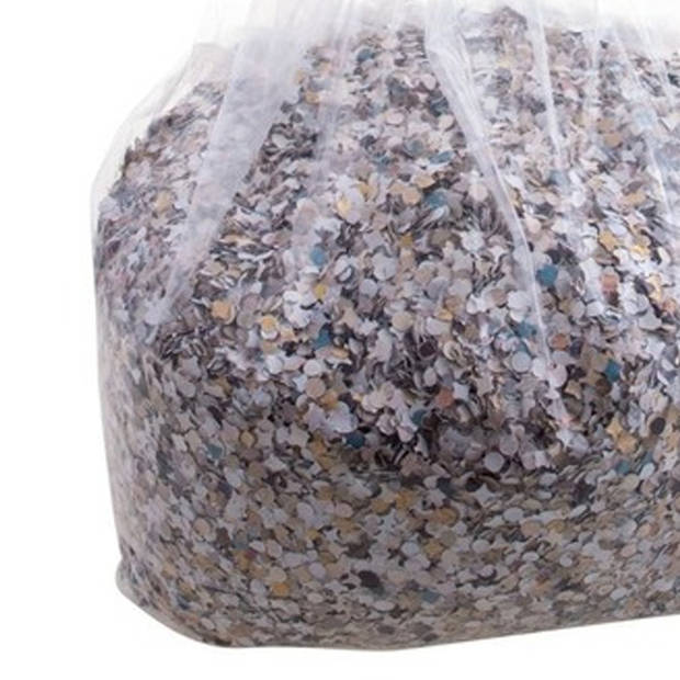 Grote zak confetti 20 kg gerecyclede kranten - Confetti