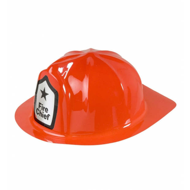 Rode brandweer verkleed helm - Verkleedhoofddeksels